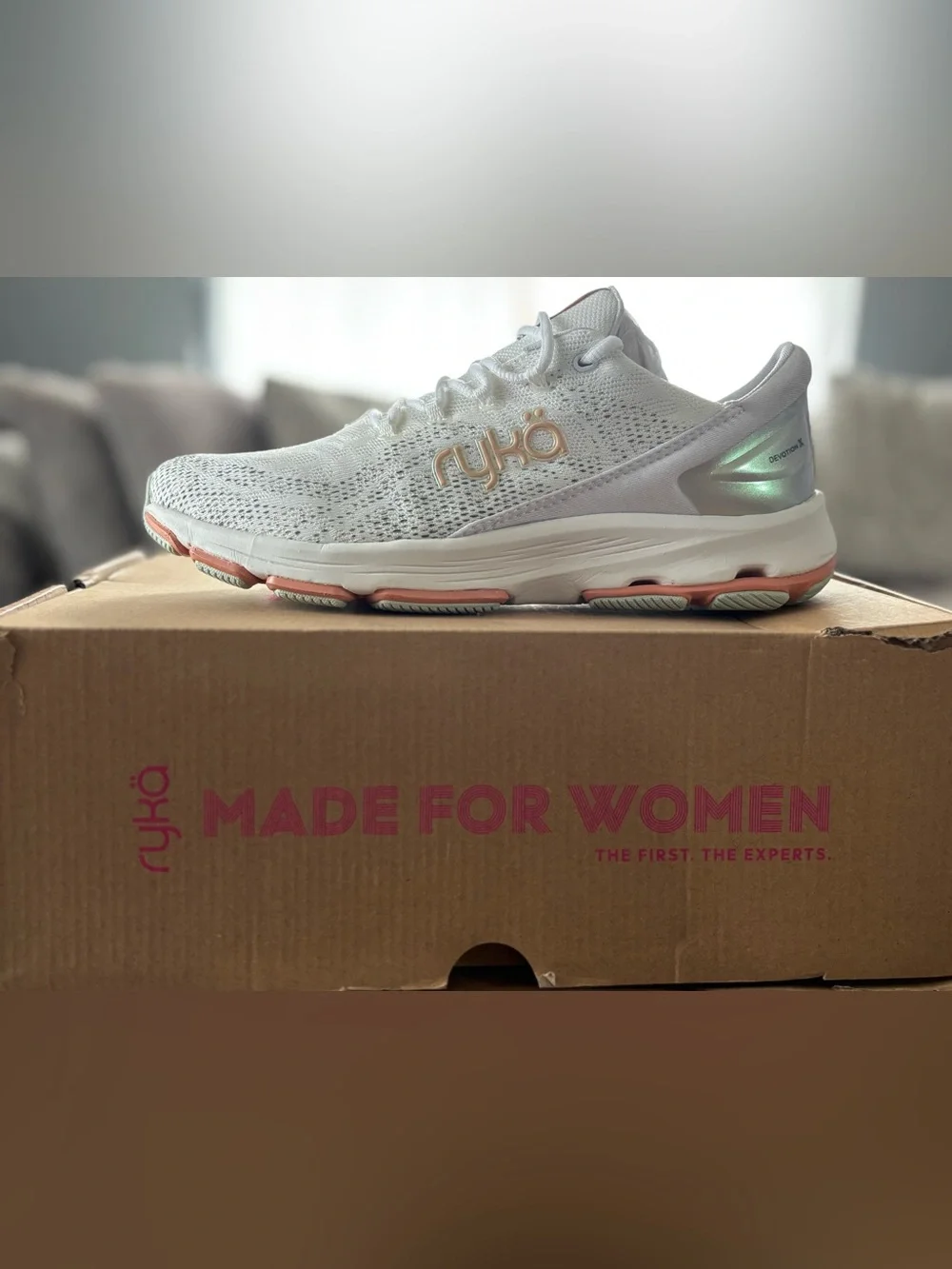 Ryka Women’s Devotion X White Walking Sneakers Wide Width 9.5